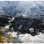 Cape Cod storm, gemengde technieken op doek, 100 x 160 cm, 2014