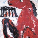 Red Horse Berlin, olieverf op doek 150 x 120 cm 1984