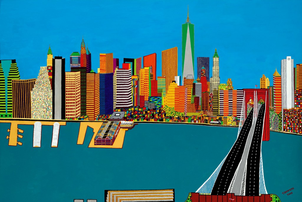 Freedom New York, 2005, acryl/cotton, 100 x 150 cm / 39" x 59 " inch, unframed Copyright © F.Dammers Fine Art - All rights reserved.